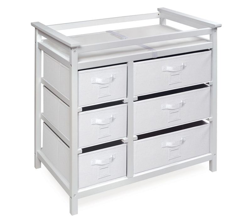 Badger Basket Modern Baby Changing Table with Six Baskets — View 11
