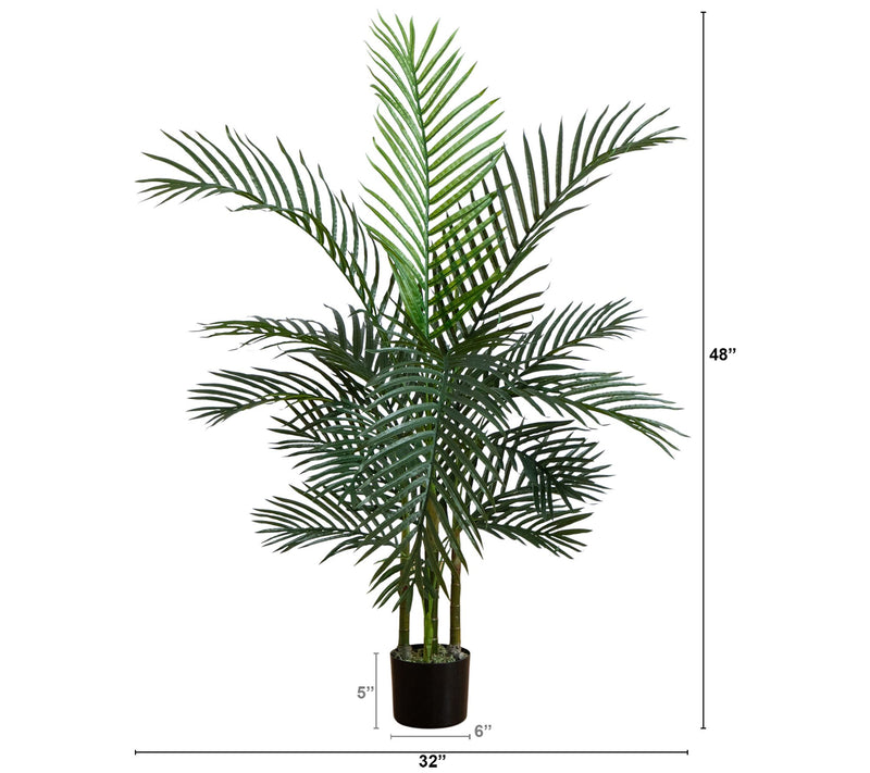 Nearly Natural 4' UV Resistant   Palm Tree (Indoor/Outdoor) — View 2