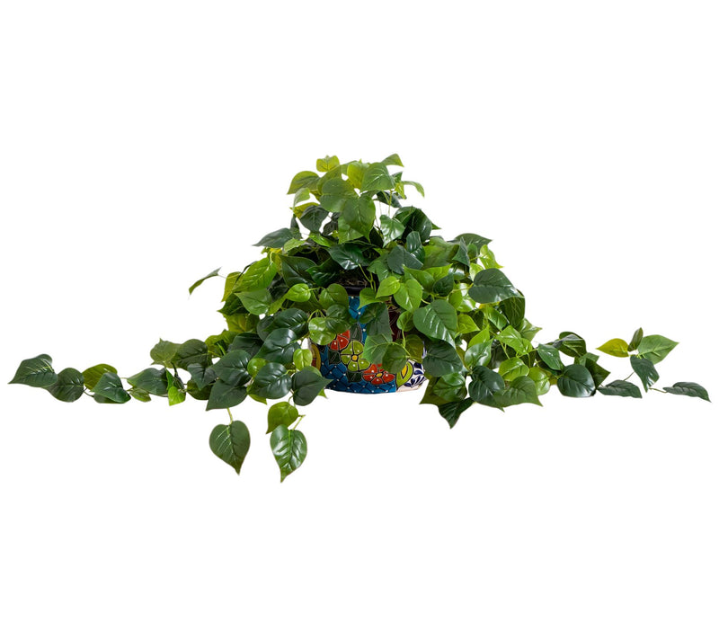 Nearly Natural 42" UV Resistant Philodendron in Talavera Pot — Main view