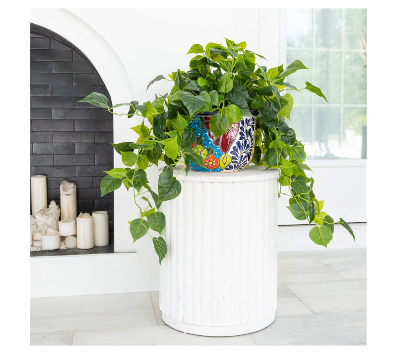 Nearly Natural 42" UV Resistant Philodendron in Talavera Pot — View 6