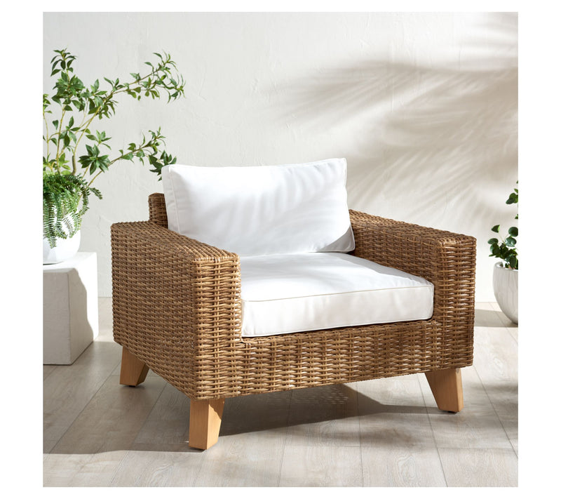 Margarita Wicker Patio Chair by Valerie — View 2