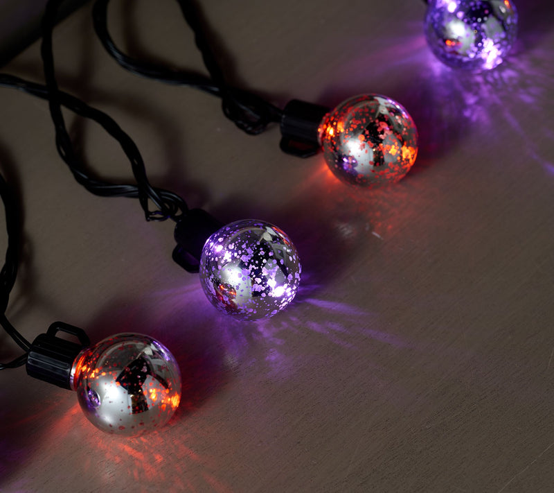 Martha Stewart Color Flip 25' Halloween Globe Lights — View 2