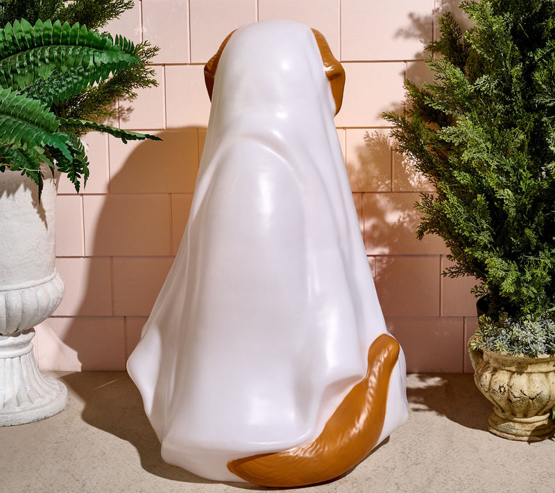 Bethlehem Lights 28" Illuminated Halloween Dog with Basket — View 2