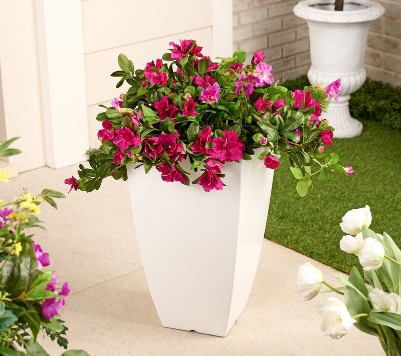 Wicker Park 21" Indoor/Outdoor Tall Planter — View 7