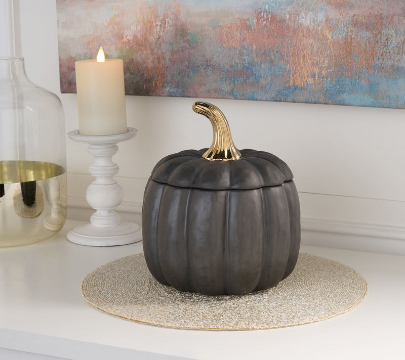 Martha Stewart 9.5" Stoneware Pumpkin Vessel — Main view
