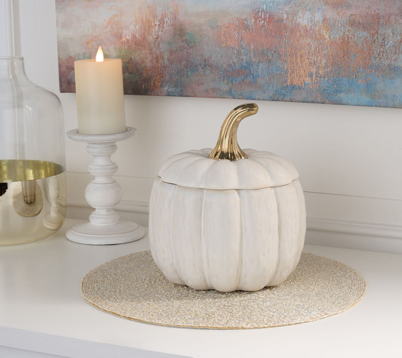 Martha Stewart 9.5" Stoneware Pumpkin Vessel — View 5