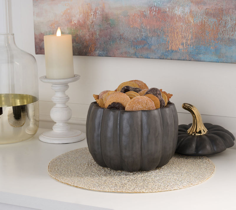 Martha Stewart 9.5" Stoneware Pumpkin Vessel — View 2