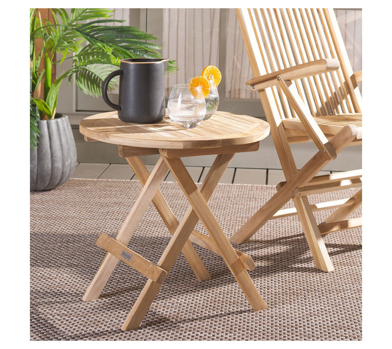 Rory Teak Folding Round Table by Valerie — View 2