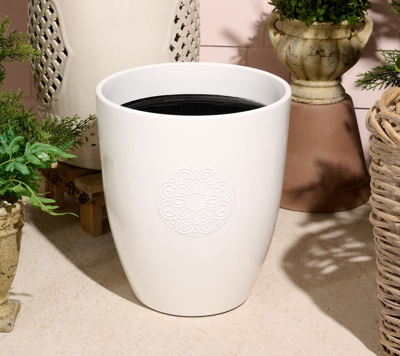 Wicker Park 14" Decorative Round Planter — Main view