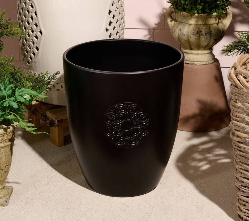 Wicker Park 14" Decorative Round Planter — View 9