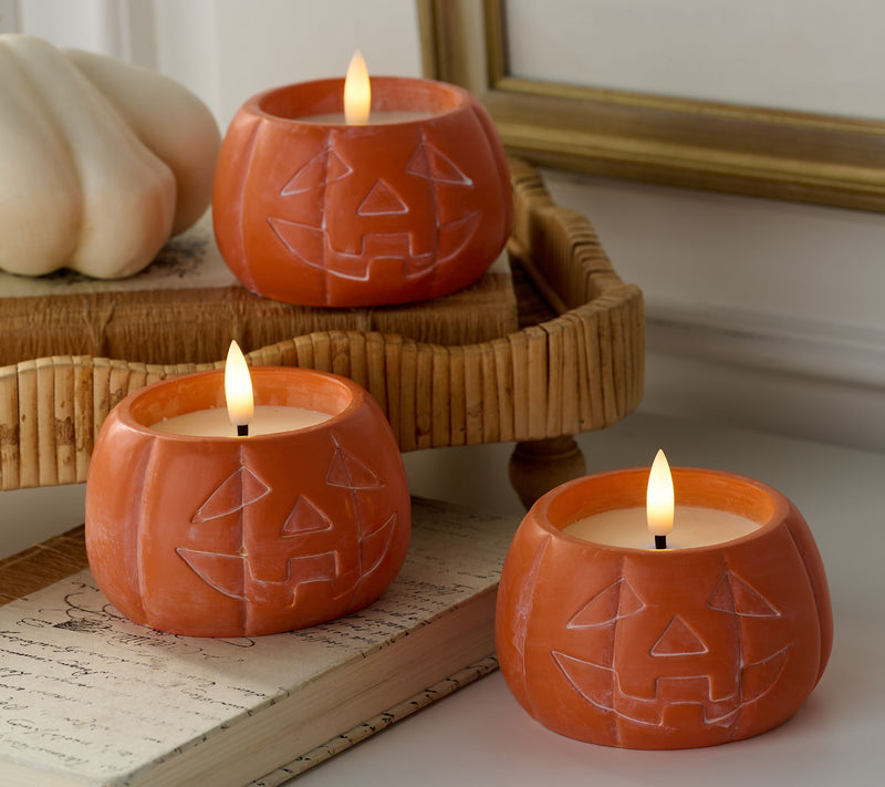 Set of 3 Mini Pumpkin Luminaries by Valerie — View 6