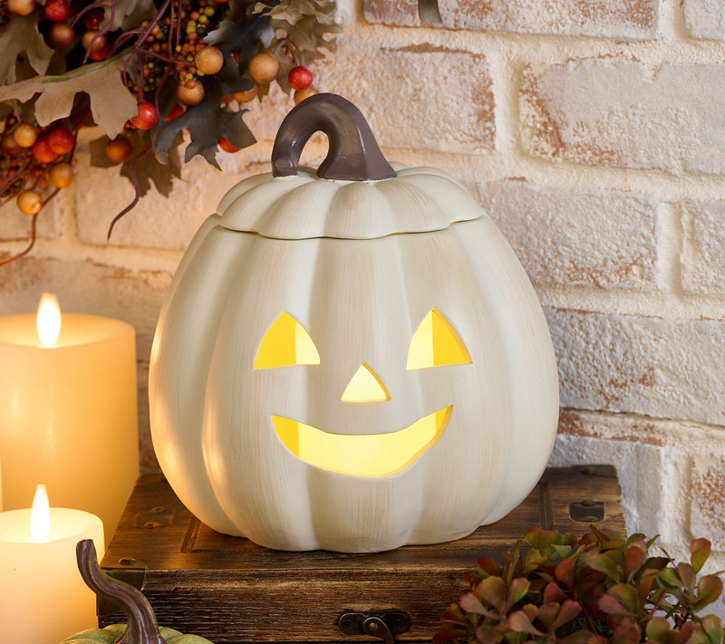 Indoor/Outdoor Illuminated Ceramic Jack-O-Lantern by Valerie — View 7