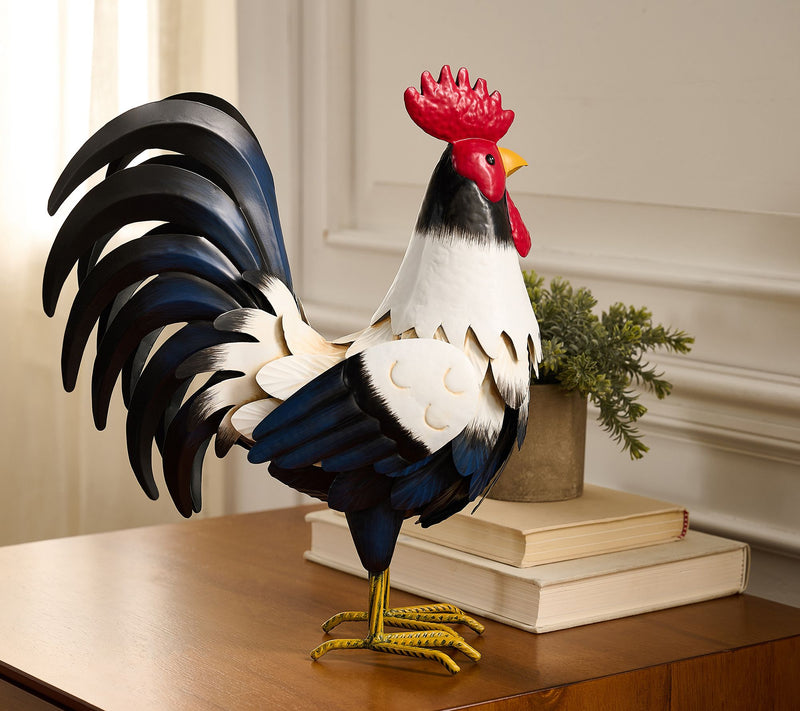 14" Metal Rooster Figure by Valerie — View 2