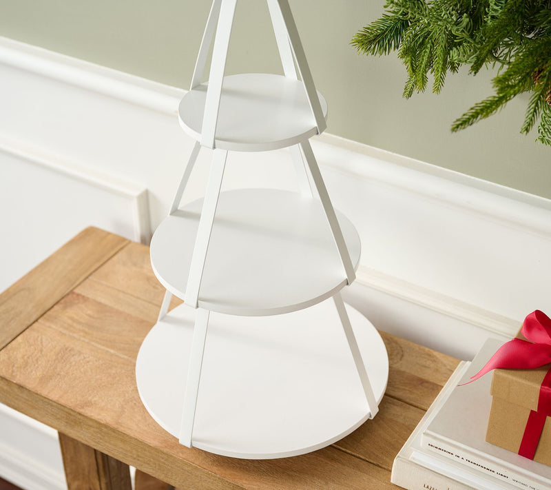 3-Tier Rotating Metal Tree with Star by Valerie — View 2