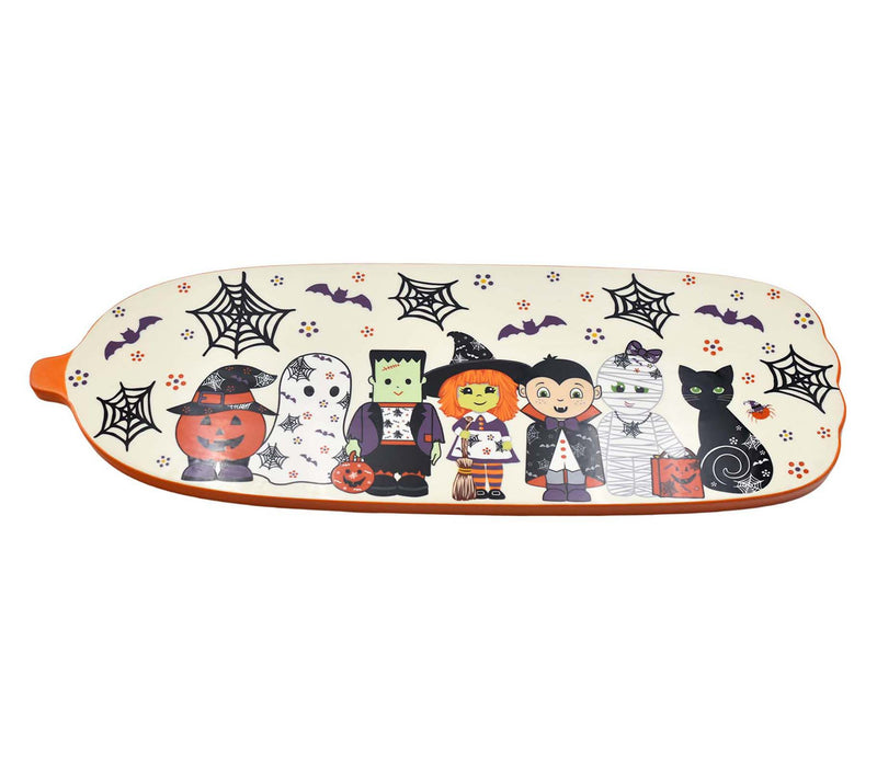 Temp-tations Seasonal Stoneware 20" Pumpkin Serving Board — Main view