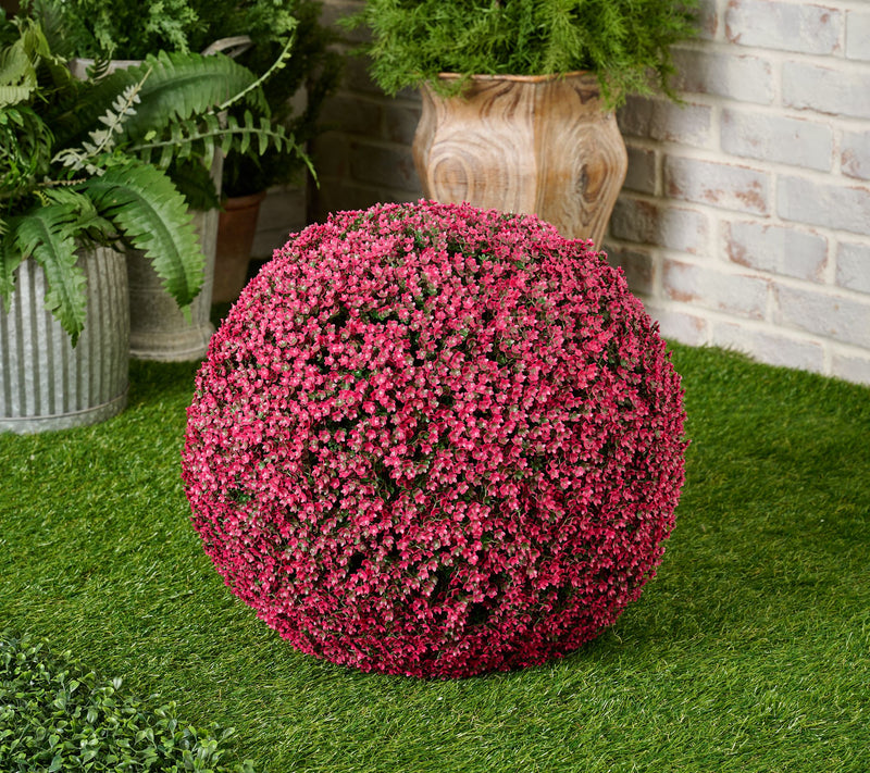 Wicker Park Oversized Indoor/Outdoor Faux Floral Sphere — View 15