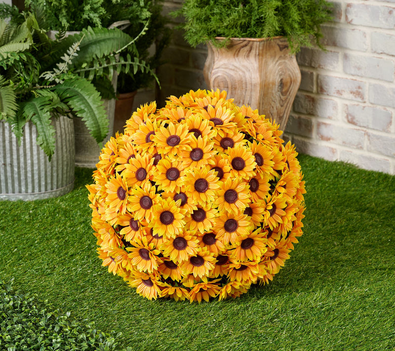 Wicker Park Oversized Indoor/Outdoor Faux Floral Sphere — View 16
