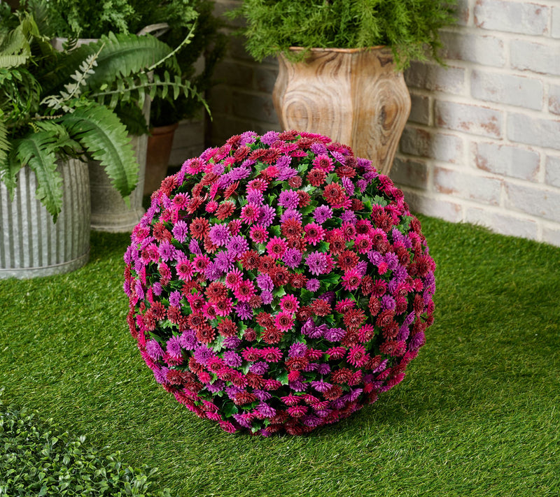 Wicker Park Oversized Indoor/Outdoor Faux Floral Sphere — View 10