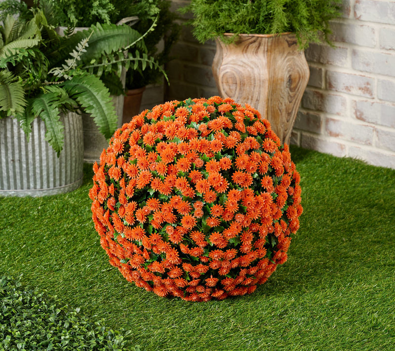 Wicker Park Oversized Indoor/Outdoor Faux Floral Sphere — View 12