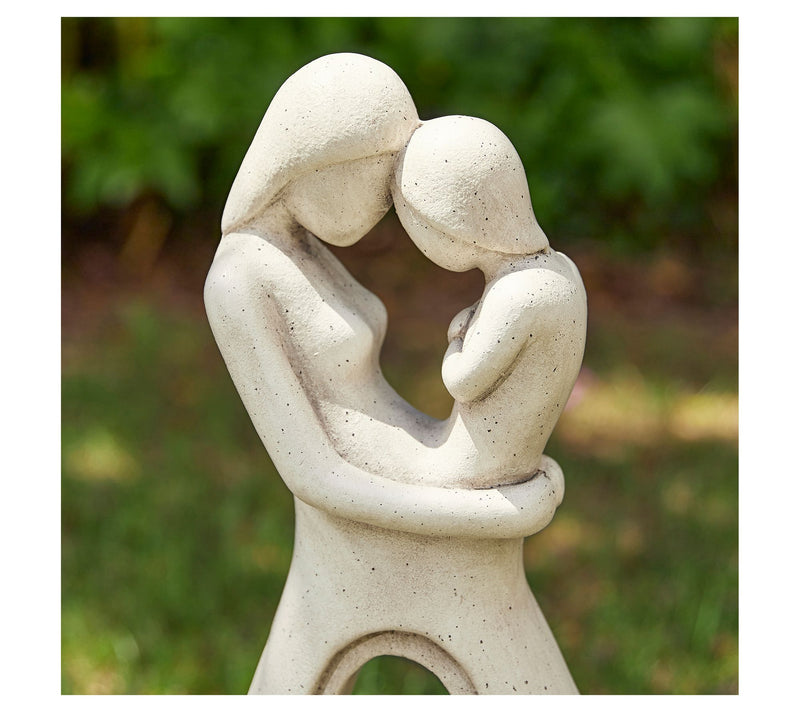 Glitzhome 25" Modern Abstract Sculpture HuggingGarden Statue — View 4