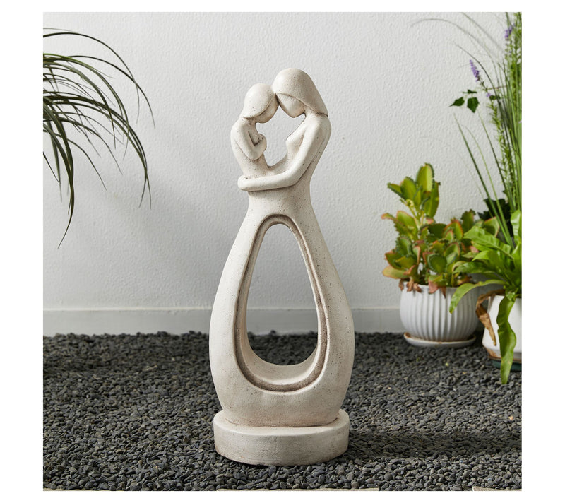 Glitzhome 25" Modern Abstract Sculpture HuggingGarden Statue — View 8