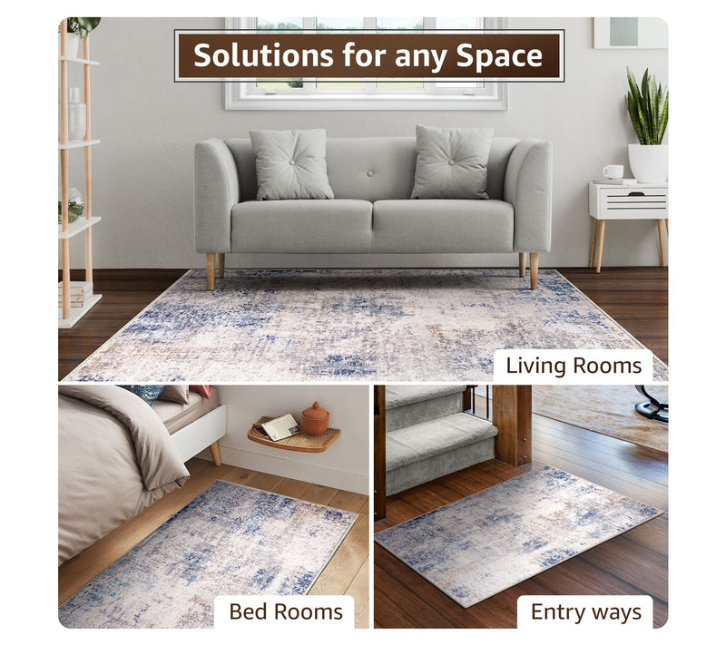 Sorbus 8x10 Area Rug, Machine Washable, Non-Slip, Vintage Rug — View 4