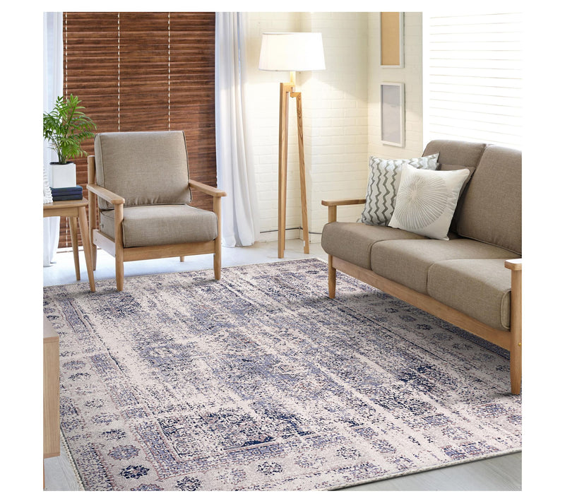 Sorbus 8x10 Area Rug, Machine Washable, Non-Slip, Vintage Rug — View 14