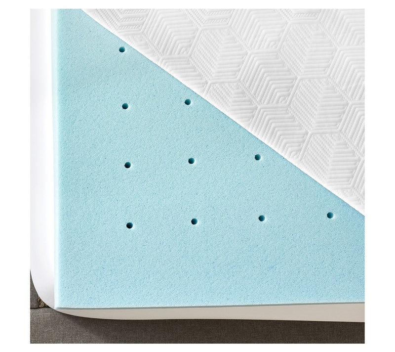 Bodipedic 3" Gel Memory Foam Mattress Topper with Cover, Queen — View 5