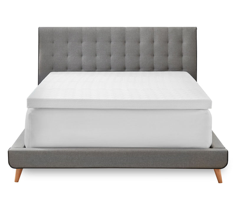 Bodipedic 3" Gel Memory Foam Mattress Topper with Cover, Queen — View 7