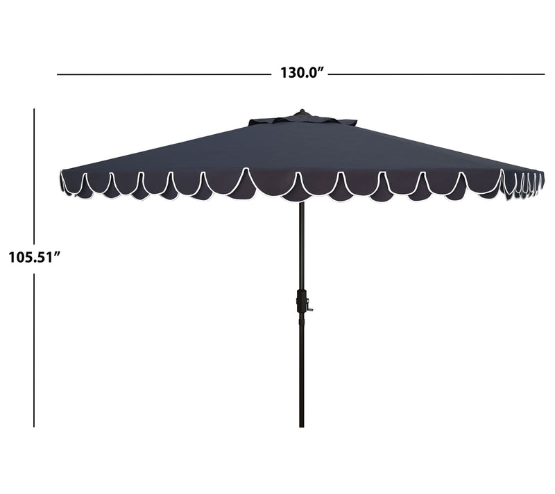 Elegant Valance 11' Round Umbrella by Valerie — View 7