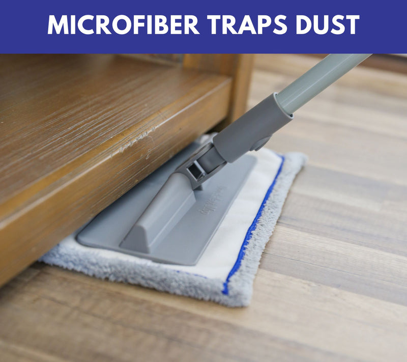 Don Aslett's Microfiber Mop with (5) Reusable Microfiber Pads — View 8