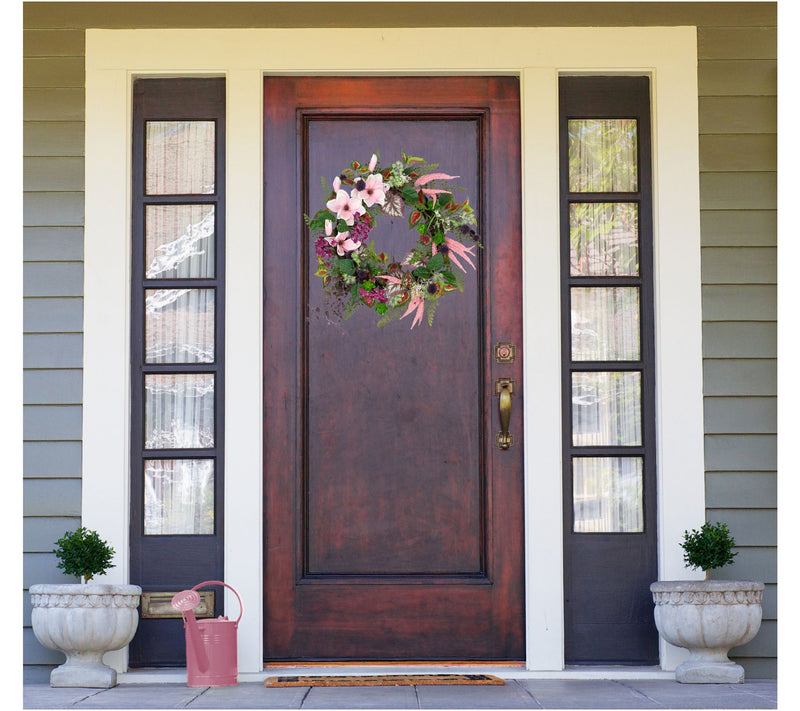 Northlight Succulent and Fern Spring Floral Wreath  24-Inch — View 2