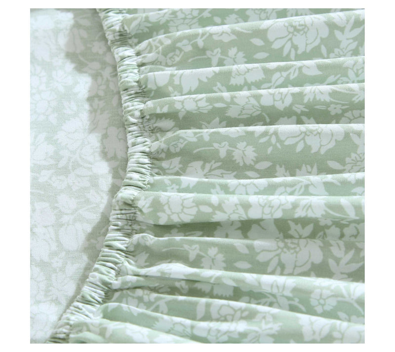 Laura Ashley Heirloom Ditzy Moss Green Twin XLheet Set — View 6