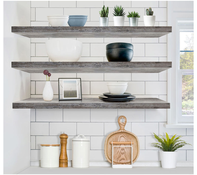 Sorbus Floating Shelves for Wall, 3 Pack Long Wall Decor — View 7
