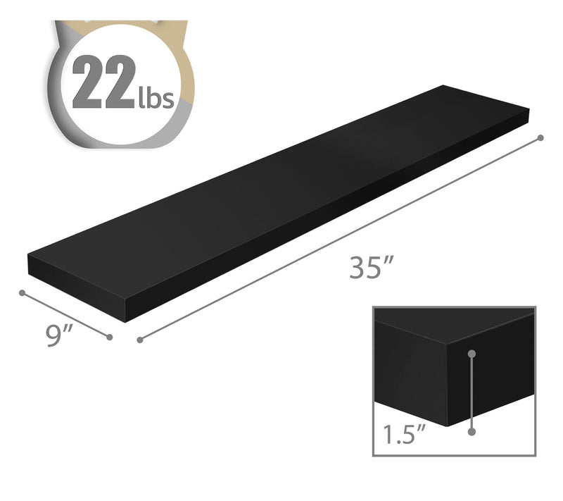 Sorbus Floating Shelves for Wall, 3 Pack Long Wall Decor — View 3
