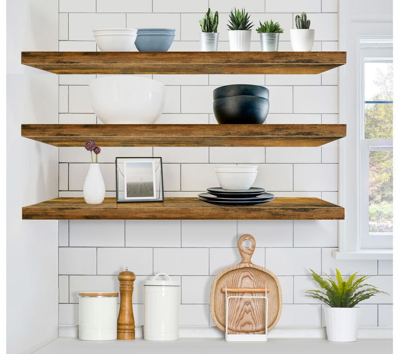 Sorbus Floating Shelves for Wall, 3 Pack Long Wall Decor — View 6