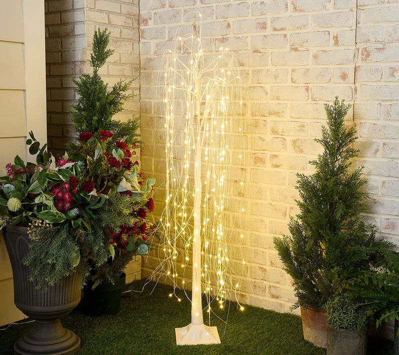 Bethlehem Lights 4' Color Flip Indoor/Outdoor Willow Tree — View 4