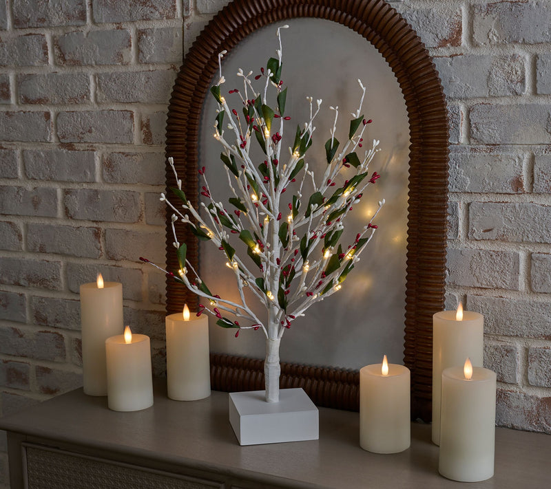 Illuminated Pip Berry and Leaf Tree by Valerie — View 6