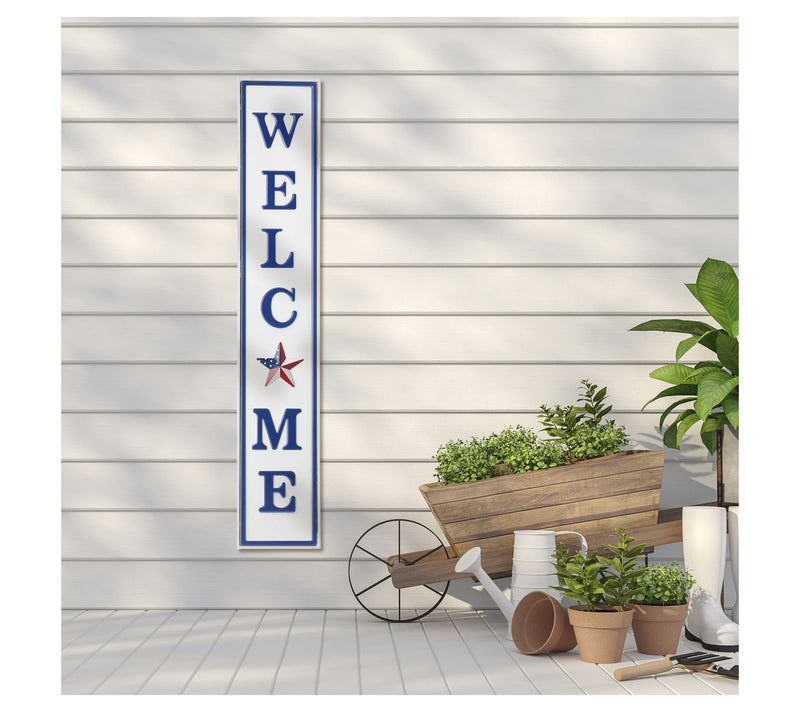 Patriotic Welcome Sign  by Valerie — View 3