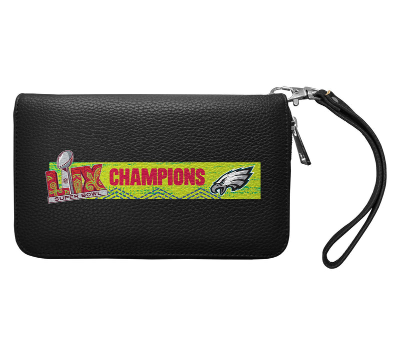 Littlearth Eagles Super Bowl LIX Champs Zip Organizer Wallet — Main view