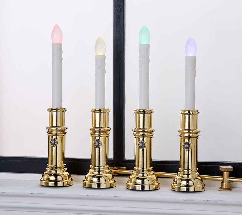 Bethlehem Lights S/4 Color Prism Window Candles with Remote — View 12