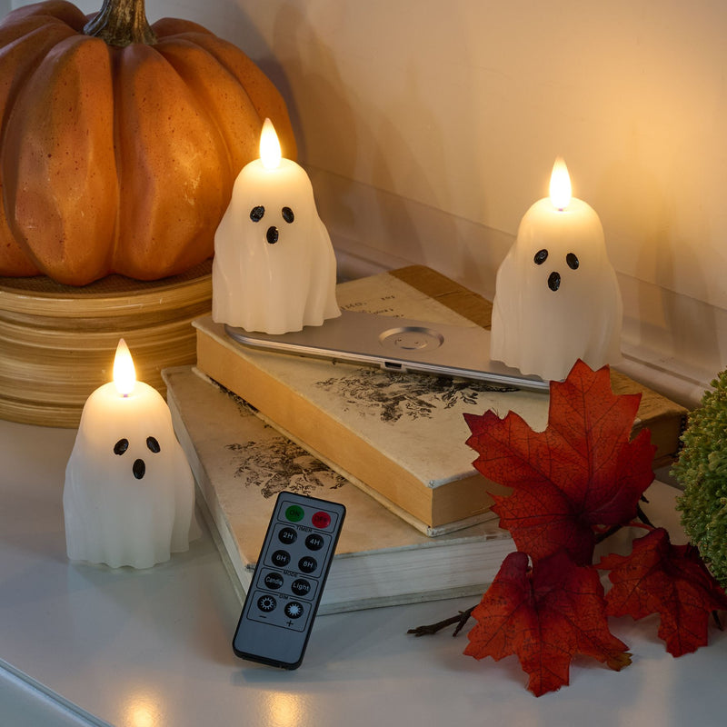 Home Bliss S/3 Flameless Rechargeable Halloween Tealights — View 3