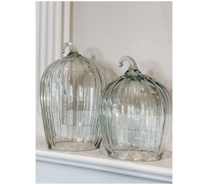 Simply Stunning Set of 2 Glass Pumpkin Cloches by Janine Graff — View 9