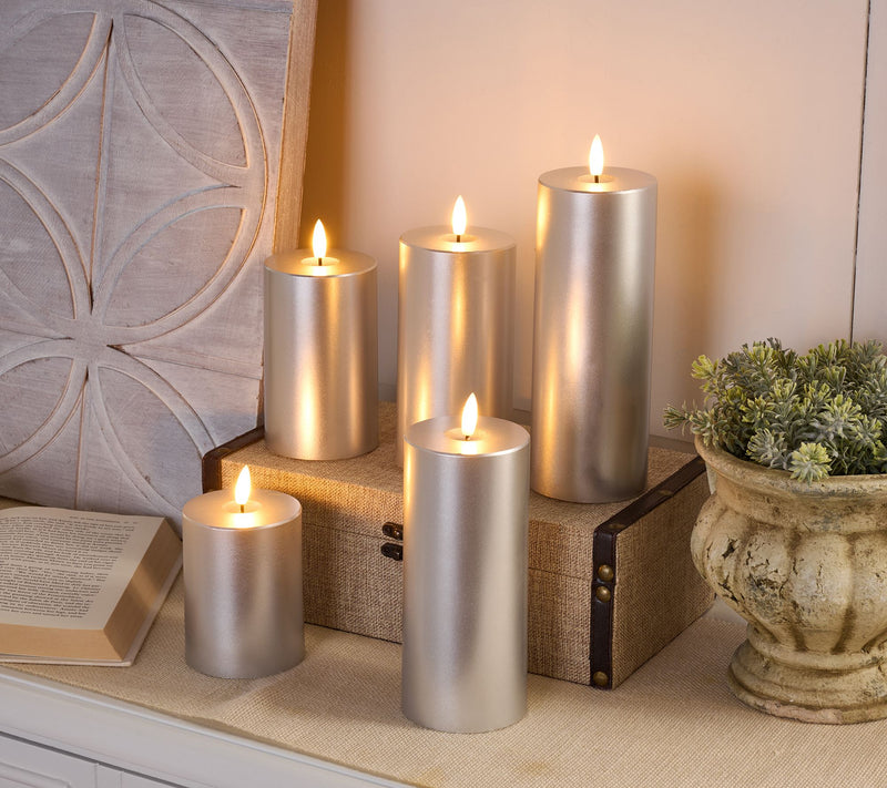 Home Reflections 5-pc Flameless Pillar Candles with Gift Box — View 25