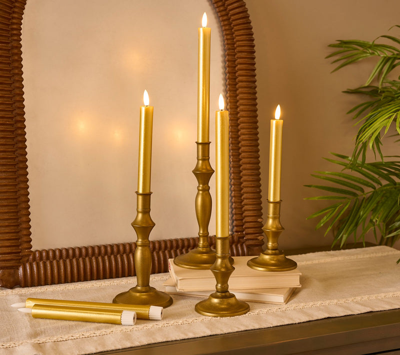 Home Reflections Set of 6 Flameless Taper Decorator Set — View 19