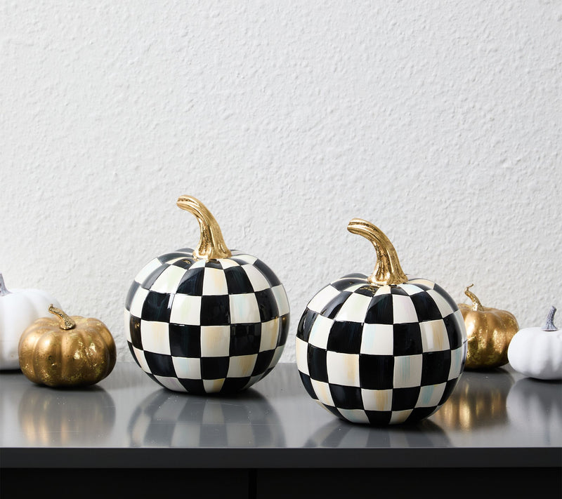 MacKenzie- Childs Set of 2 Mini Pumpkins — View 20