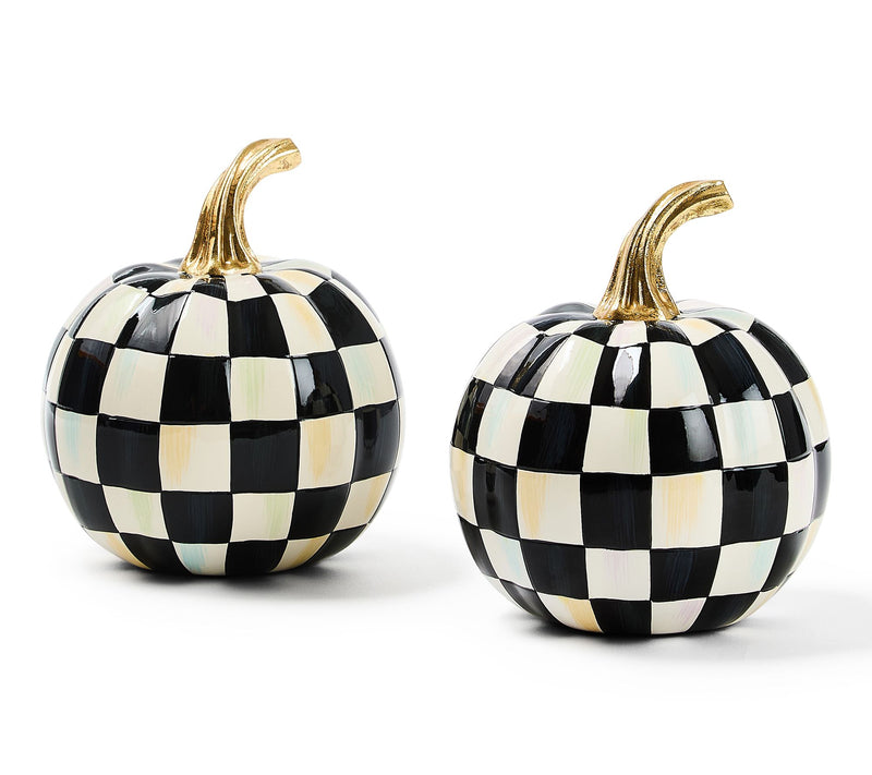 MacKenzie- Childs Set of 2 Mini Pumpkins — View 5