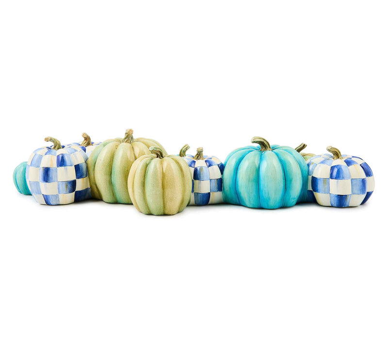 MacKenzie- Childs Royal Autumn Check & Stripe Pumpkin Cluster — Main view