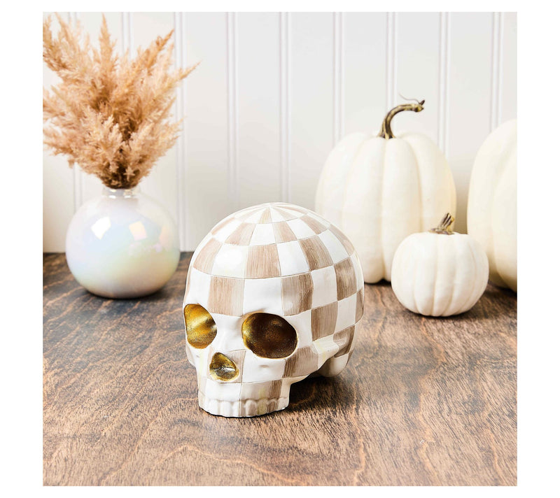 MacKenzie- Childs Haunted House Skull Figurine — View 5
