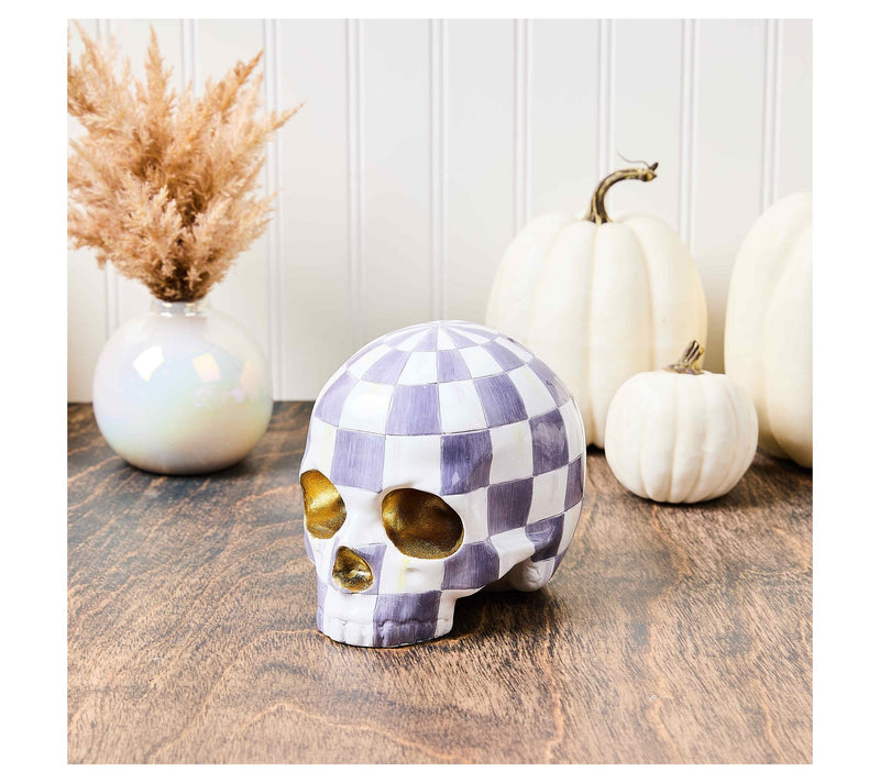 MacKenzie- Childs Haunted House Skull Figurine — View 3